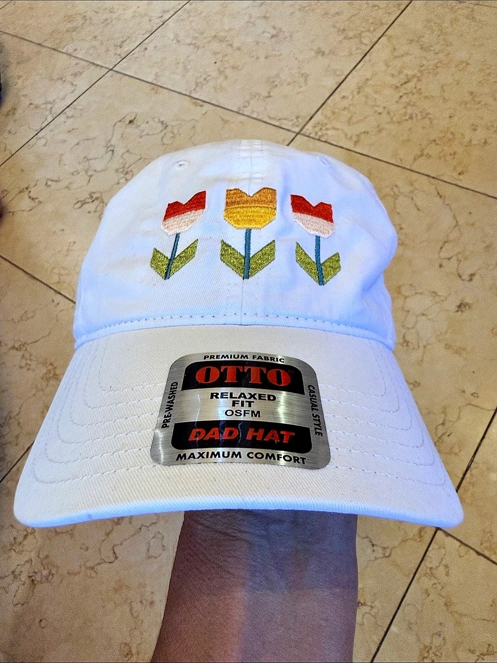 OTTO Dad Hat Embroidered Mad Happy Hat